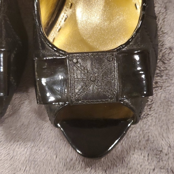 Mimco Black Peeptoe Heels - Picture 4 of 8